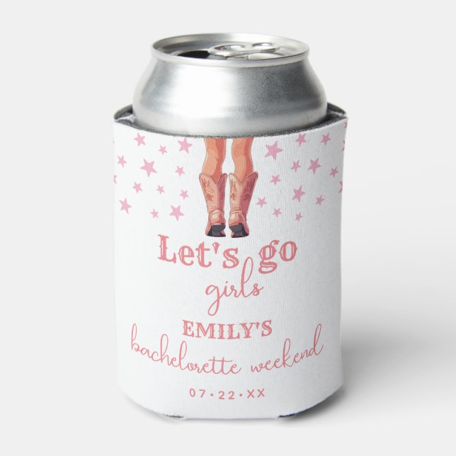 Last Rodeo Cowgirl Bachelorette Weekend Can Cooler (Can Front)