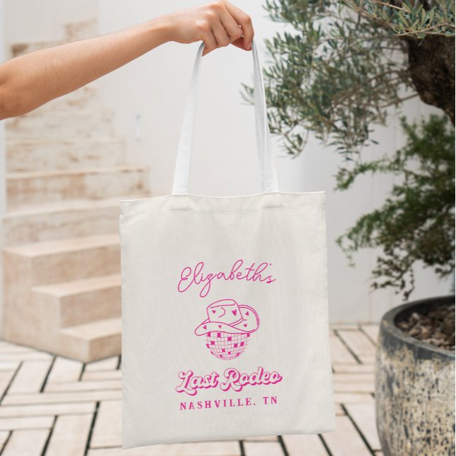 Last Rodeo Cowgirl Bachelorette Welcome Tote Bag (Creator Uploaded)