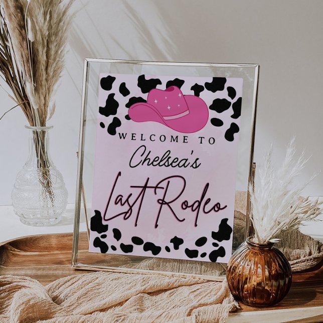 Last Rodeo Cowgirl Bridal Shower Bachelorette Sign (Creator Uploaded)