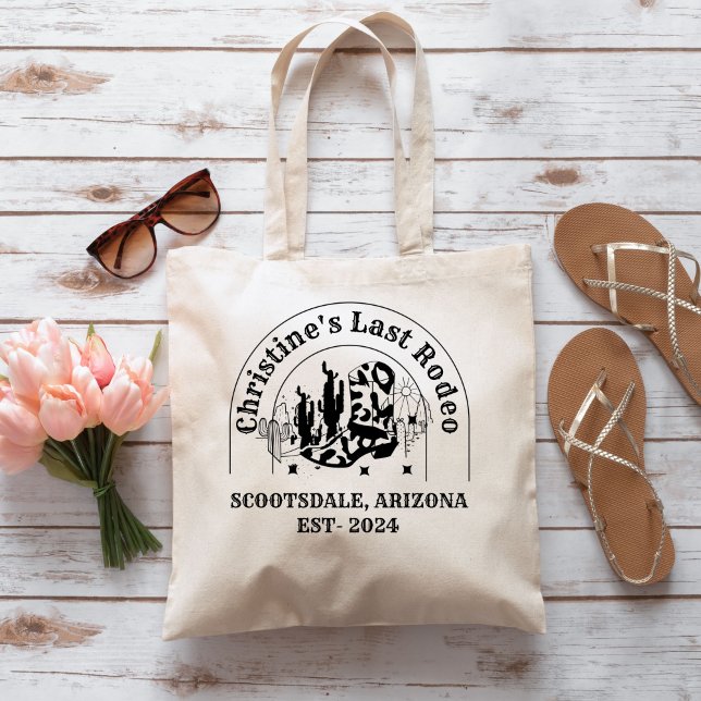 Last Rodeo Cowgirl Western Bachelorette party  Tote Bag (Creator Uploaded)