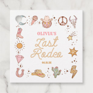 Last Rodeo Disco Cowgirl Bachelorette Weekend Favour Tags