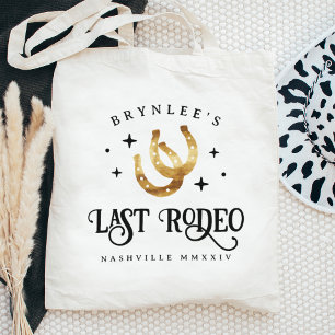 Last Rodeo Horseshoes Bachelorette Party Tote Bag