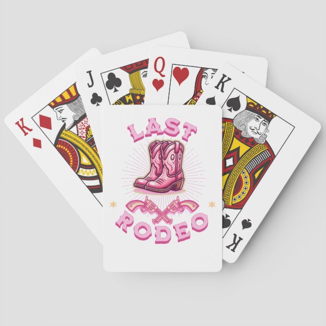 last rodeo nashville bachelorette party playing cards (Back)