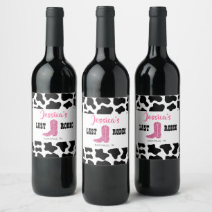Last Rodeo Personalised  Wine Label
