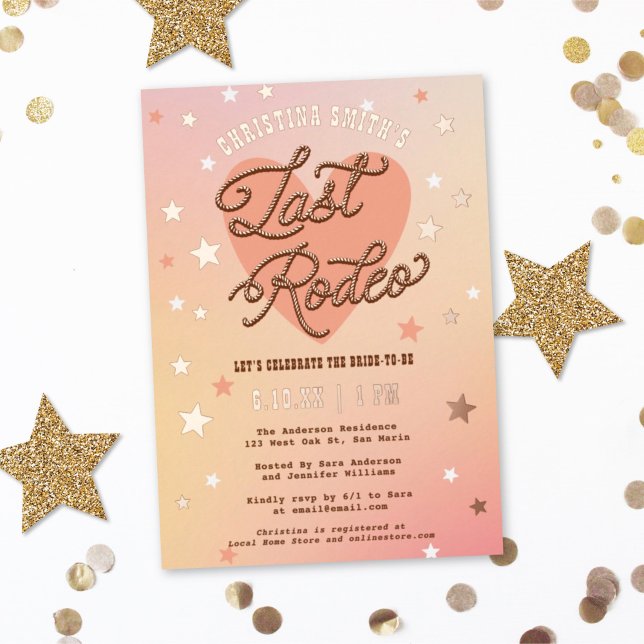 Last Rodeo Retro Sparkly Western Bridal Shower (Creator Uploaded)