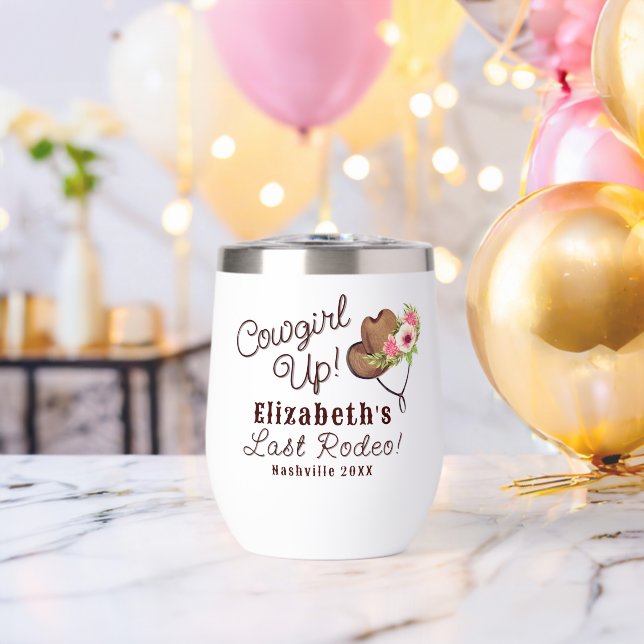 Last Rodeo Rustic Pink Cowgirl Bachelorette (Bachelor Party (Rotated))