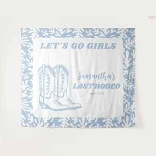 Last Rodeo Western Cowgirl Bachelorette Party Tapestry
