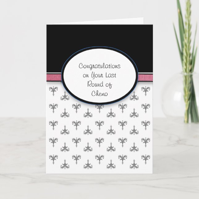 Last Round of Chemo Congratulations Card (Front)
