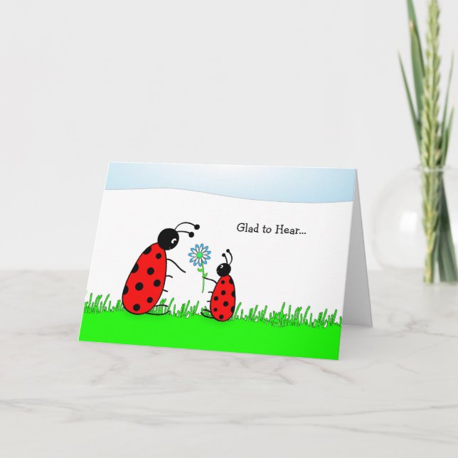 Last Round of Chemo Congratulations Card-Lady Bugs Card (Front)
