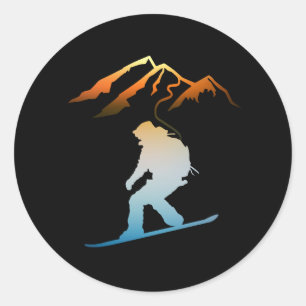Last Round, Sunset Ski Sticker