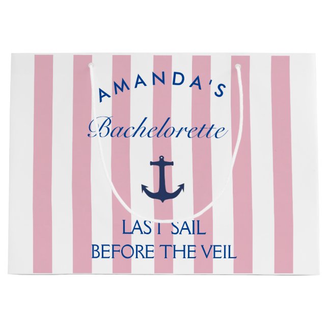 Last Sail Before The Veil Bachelorette Gift Bag (Front)