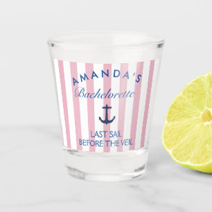 Last Sail Before The Veil Bachelorette Shot Glass