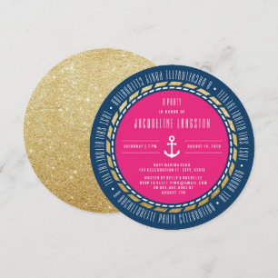 Last Sail Before The Veil Chic Bachelorette Party Invitation