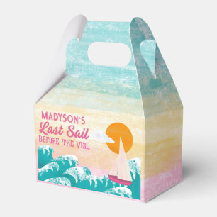 Last Sail Before the Veil Sailboat Bachelorette Favour Box