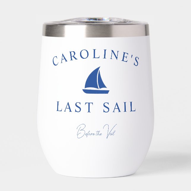 Last Sail Before the Veil Wine Tumbler (Front)