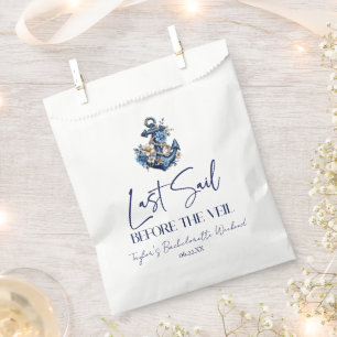 Last Sail Before Veil Bachelorette Weekend Party Favour Bags
