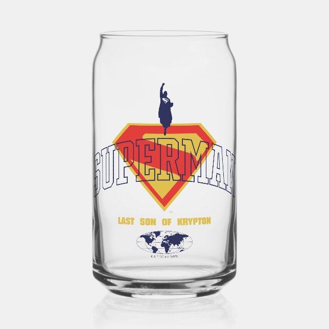 Last Son of Krypton Emblem Can Glass (Front)