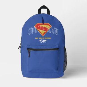 Last Son of Krypton Emblem Printed Backpack