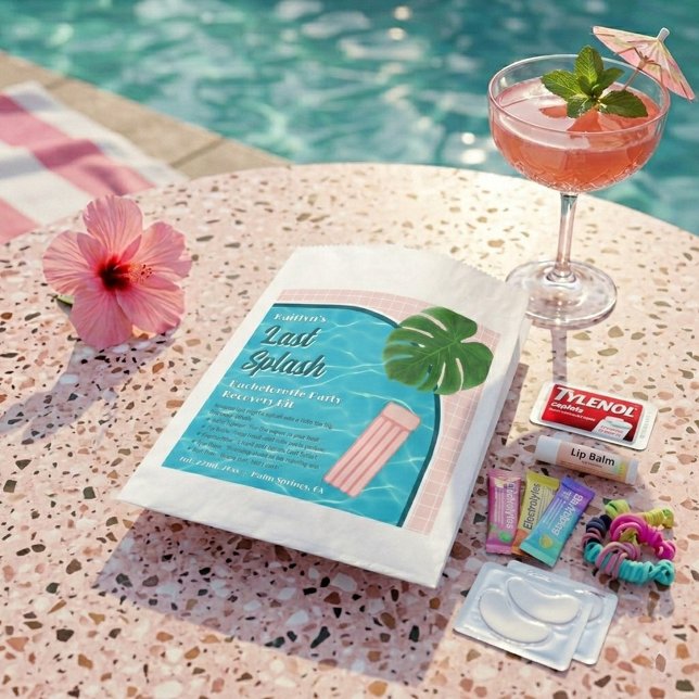 Last Splash Bachelorette Weekend Recovery Kit Favour Bags (Creator Uploaded)