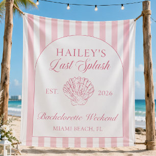 Last Splash Coast Pink Bachelorette Tapestry