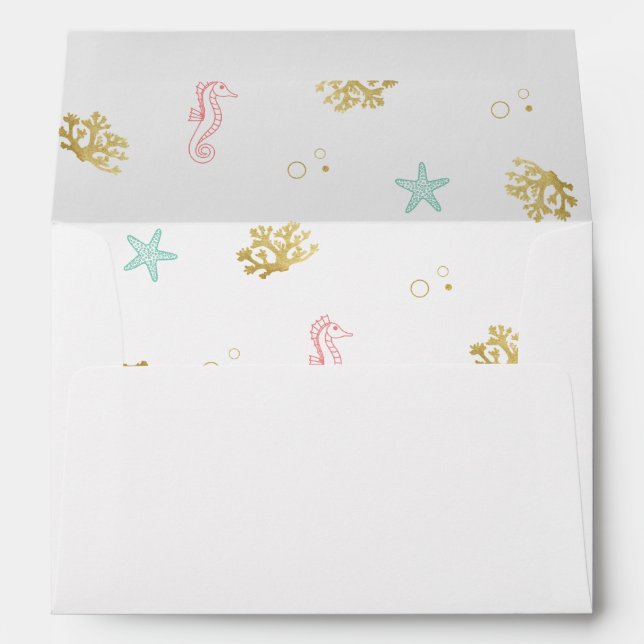 Last Splash Mermaid Bachelorette Envelope (Back (Bottom))