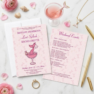 Last Splash Mermaid Bachelorette Weekend  Invitation