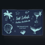 Last Splash Mermaid Beach Bachelorette Party Banner<br><div class="desc">Make a splash at your upcoming bachelorette party with this stunning beach bachelorette party design. Whether you're celebrating a bach trip, a girls' vacation, or a best friends' engagement, this custom beach bachelorette party design is the perfect addition to your unforgettable getaway. Add a personal touch to your bachelorette party...</div>
