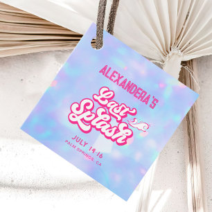Last Splash Pool Party Bachelorette Favour Tags