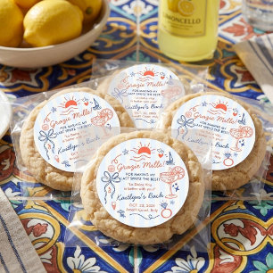 Last Spritz Amalfi Coast Bachelorette Party Favour Classic Round Sticker