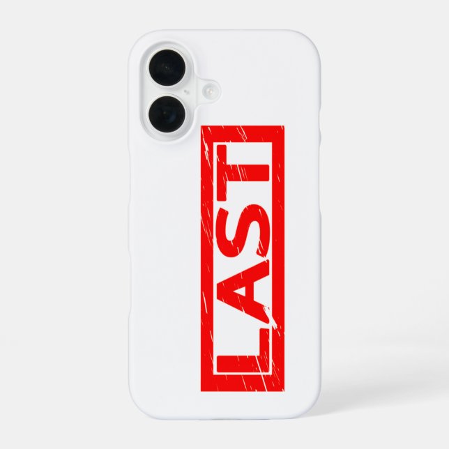Last Stamp iPhone 16 Case (Back)