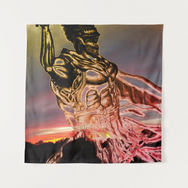 Last stand on Blood stained land Tapestry (Front)