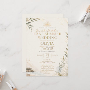 Last Summer Wedding Celebration Invitation