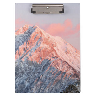 Last sun light on mountain Storžič, Slovenia Clipboard