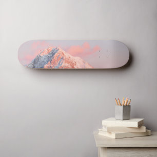 Last sun light on mountain Storžič, Slovenia Skateboard