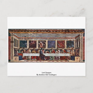 Last Supper, By Andrea Del Castagno Postcard
