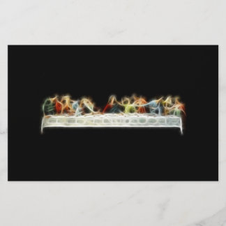 Last Supper da Vinci Jesus Fractal Painting
