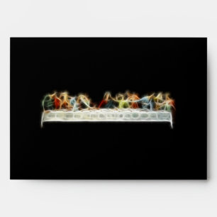 Last Supper da Vinci Jesus Fractal Painting Envelopes
