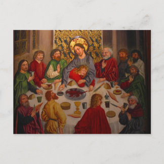 Last Supper - Heinrich Lutzelmann - c1485 Postcard