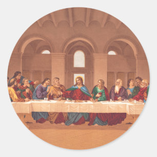 Last Supper of Jesus Christ Classic Round Sticker