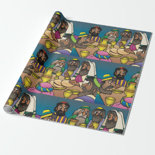Last Supper Religious Wrapping Paper