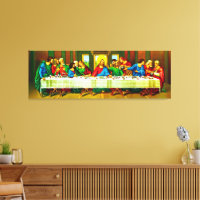 Last Supper Stretched Canvas Print