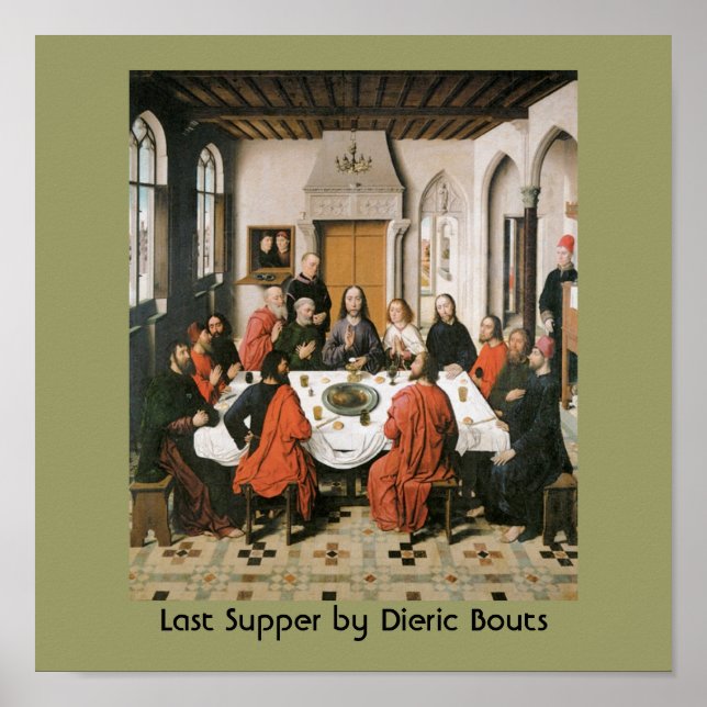 Last Supper Vintage Religious Art Poster (Front)