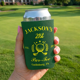 Last Swing Before Personalised Golf Bachelor Party Can Cooler