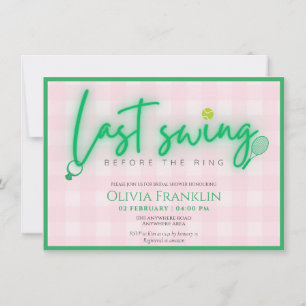 Last swing before the ring bridal shower invitation
