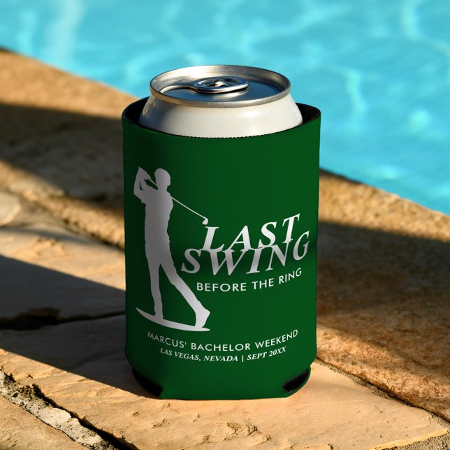 Last Swing Before the Ring Golf Bachelor Can Cooler (Creator Uploaded)