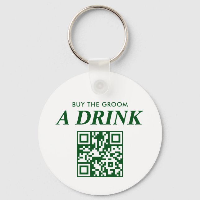 Last Swing Before the Ring Golf Bachelor Key Ring (Front)