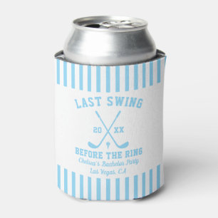 Last Swing Before The Ring Golf Bachelor Party Can Cooler