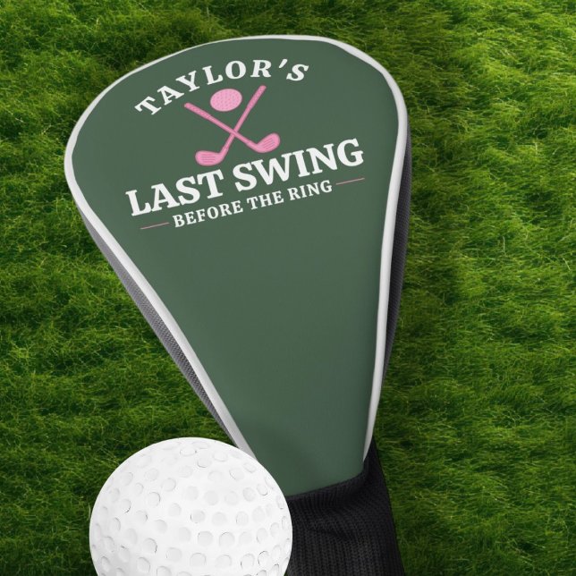 Last Swing Before The Ring Golf Bachelorette Golf Head Cover (Last Swing Before The Ring Golf Bachelorette Golf Head Cover by Ricaso Bride to be gift ideas)