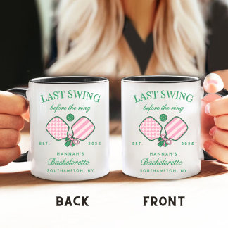 Last Swing Before The Ring Pickleball Bach Weekend Coffee Mug