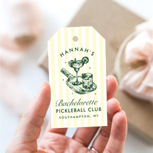 Last Swing Before The Ring Pickleball Bach Weekend Gift Tags